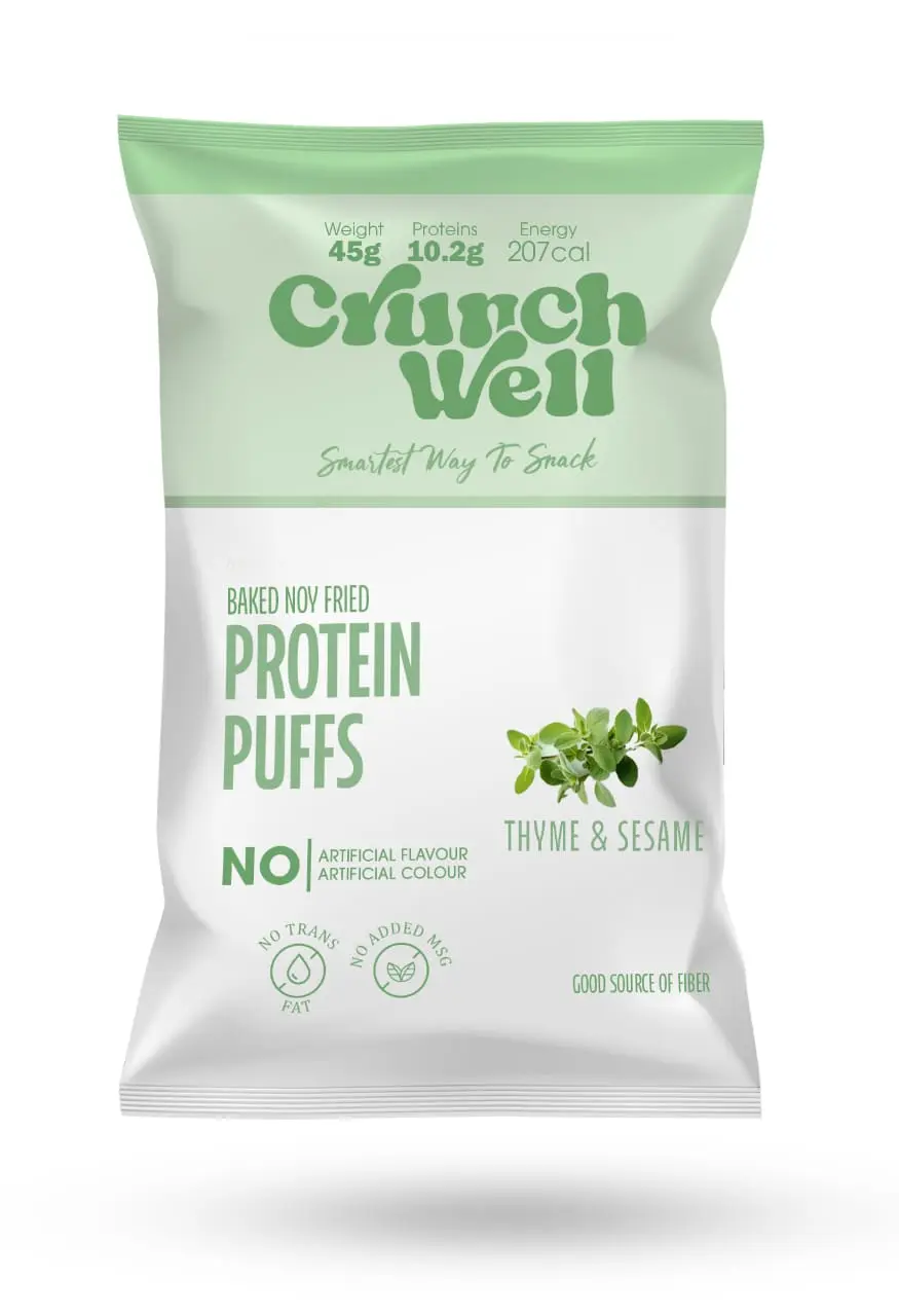 Crunch Well Protein Puff Thyme and Sesame 45 gm - view 1