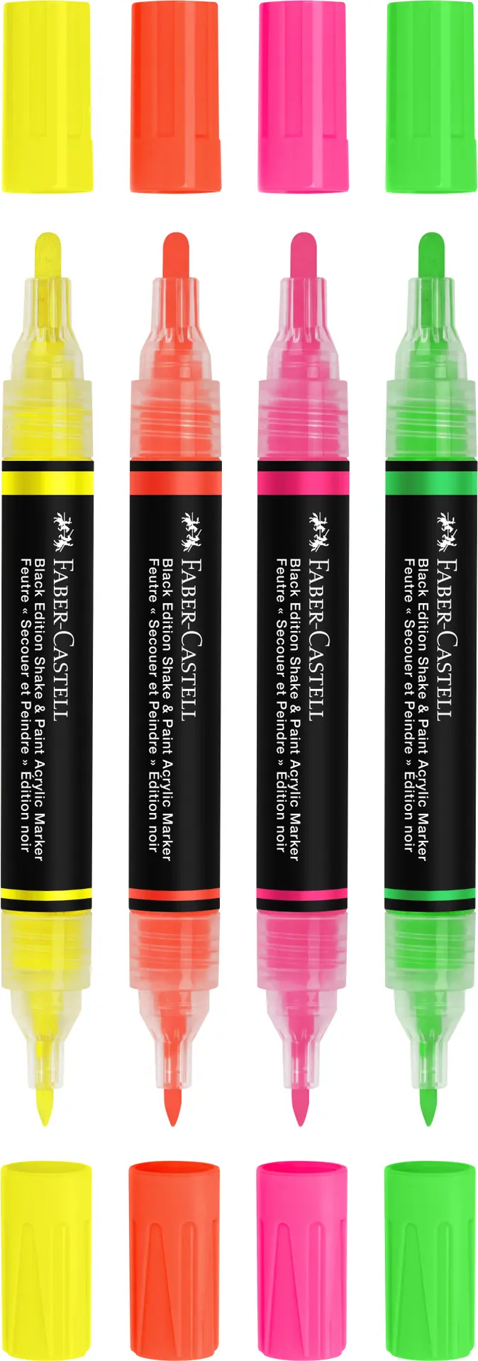 Faber Castell Be Shake&Paint Acrylic Markers Set Of 4 Neon - view 3