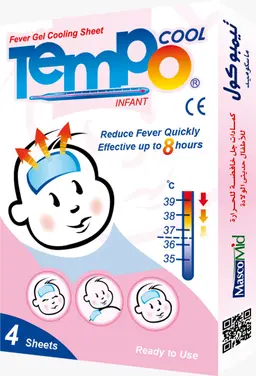 Tempo-Cool Fever Cooling Sheet Infant 4 Pcs