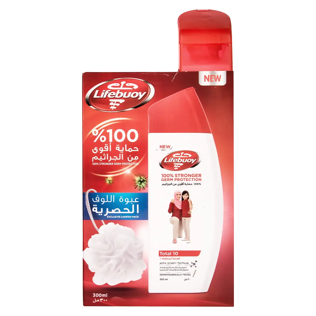 Lifebuoy Body Wash Active Silver Formula With Loofah 300 ml - view 2