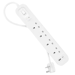 Belkin 4 Outlet Surge Protector 18W Usb-A & Usb-C Ports 2 m