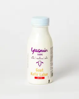 Yasmin Farms Kefir Laban Goat Low Fat Plastic Bottle 250 ml