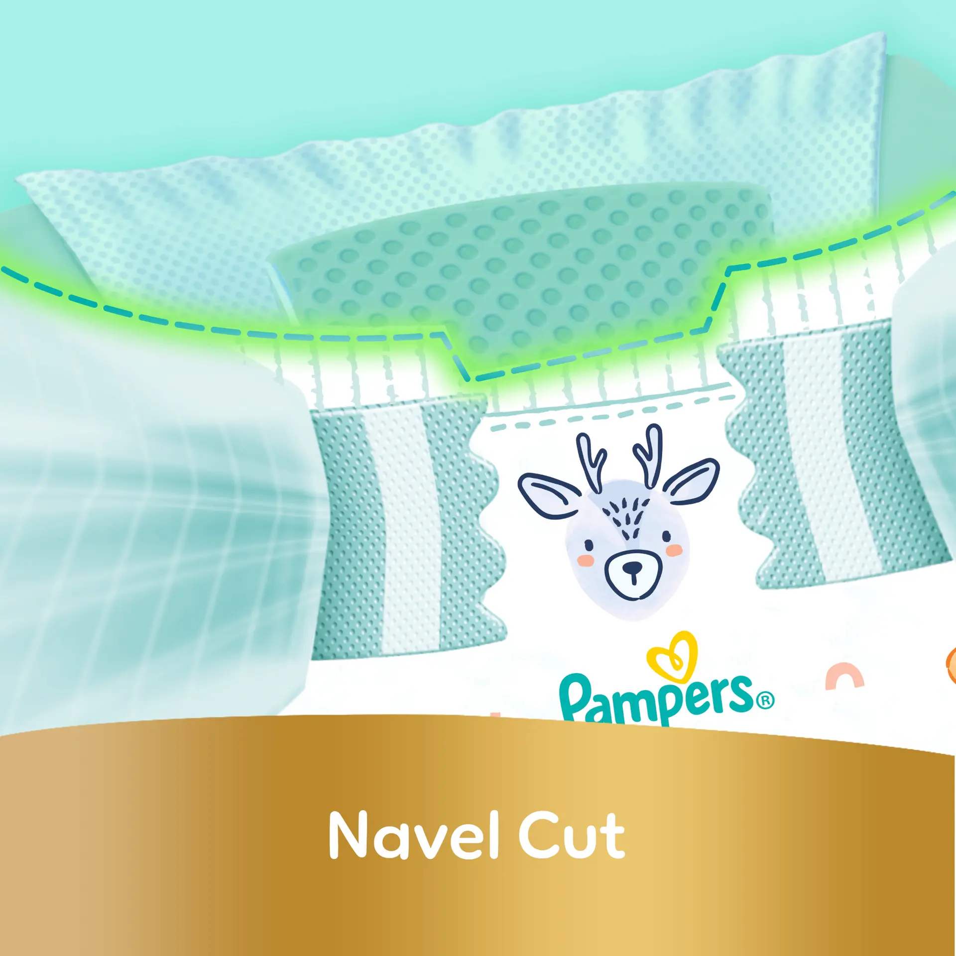 Pampers Diapers Ultimate Comfort Taped Size 5 Aloe Vera Lotion & Vitamin E 56 Diapers  - view 6