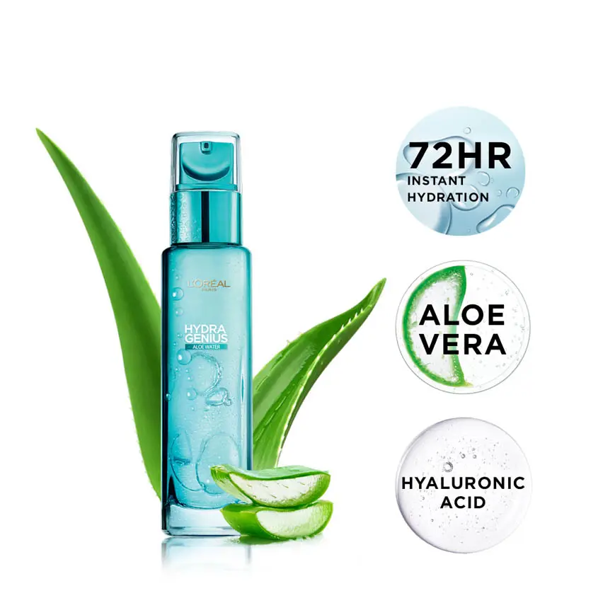 L'Oreal Paris Hydra Genius Aloe Water Liquid Moisturizer For Normal to Combination Skin 70 ml - view 9