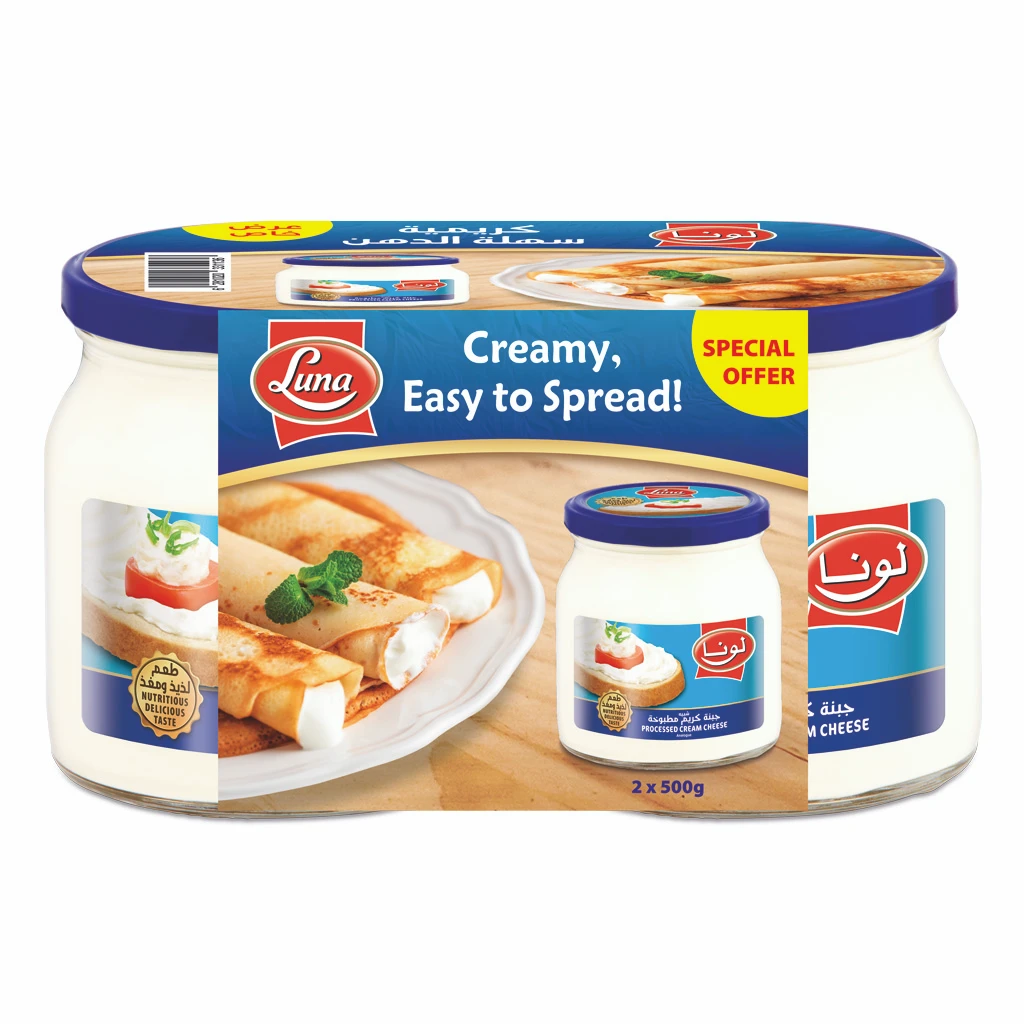 Luna Analogue Spreadableable Cream Cheese 2 pcs 500 gm