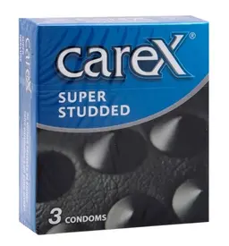 Carex Condoms Super Studded 3 Pieces