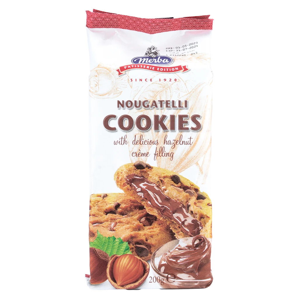 Merba Pasticceria Nougatelli Cookies 200 gm
