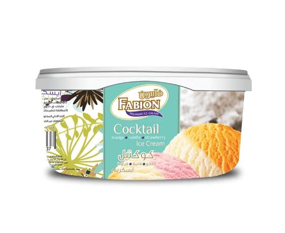 Fabion Ice Cream Cocktail Mango-Vanilla-Strawberry 1 Ltr