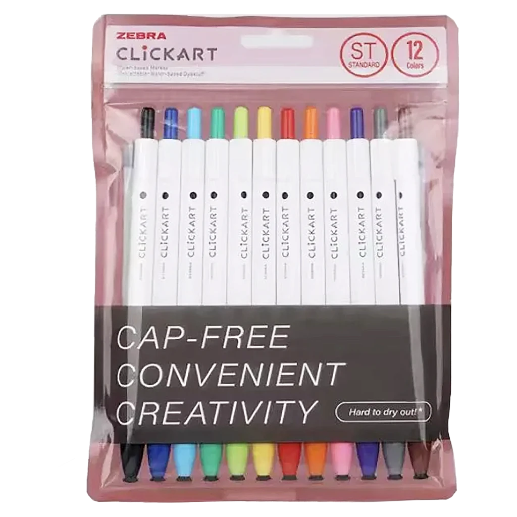 Zebra Art Marker Pen 12 Colors