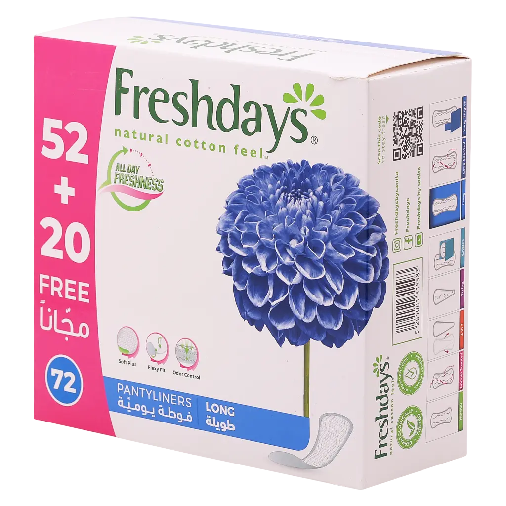 Freshdays Daily Liners Long 72 pads - view 3