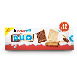 Kinder Biscuits Duo Milk and White Chocolate12 pcs 150 gm