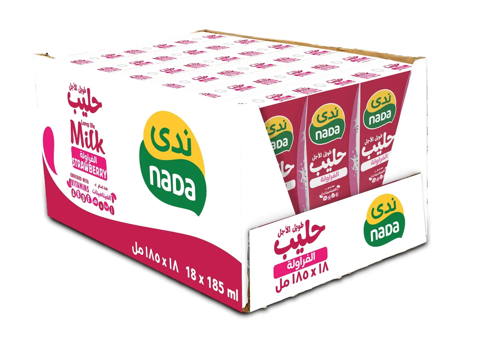 ندى حليب بالفراولة 18 حبة 185 مل - view 2