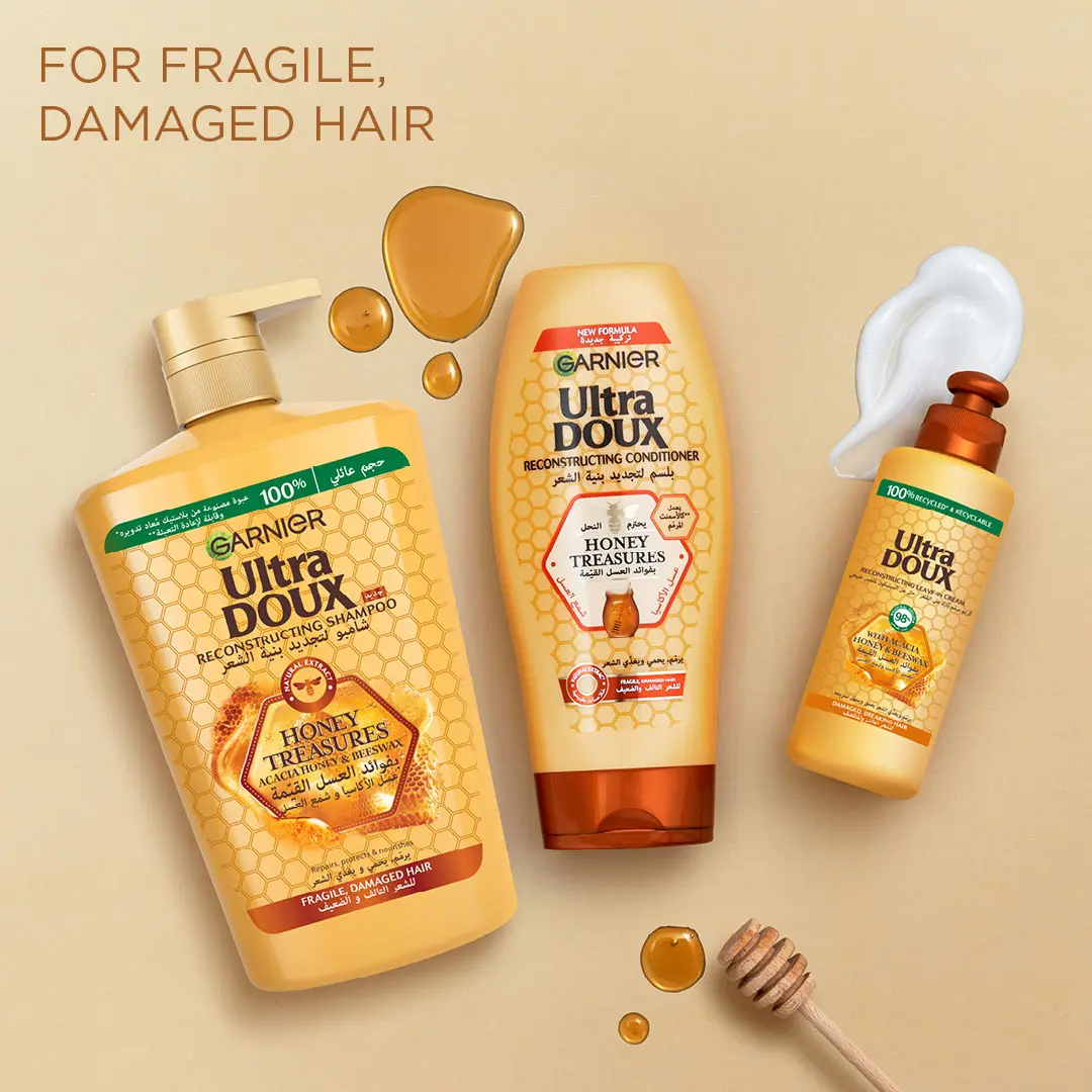 Garnier Ultra Doux Honey Treasures Repairing Shampoo 1000 ml - view 3