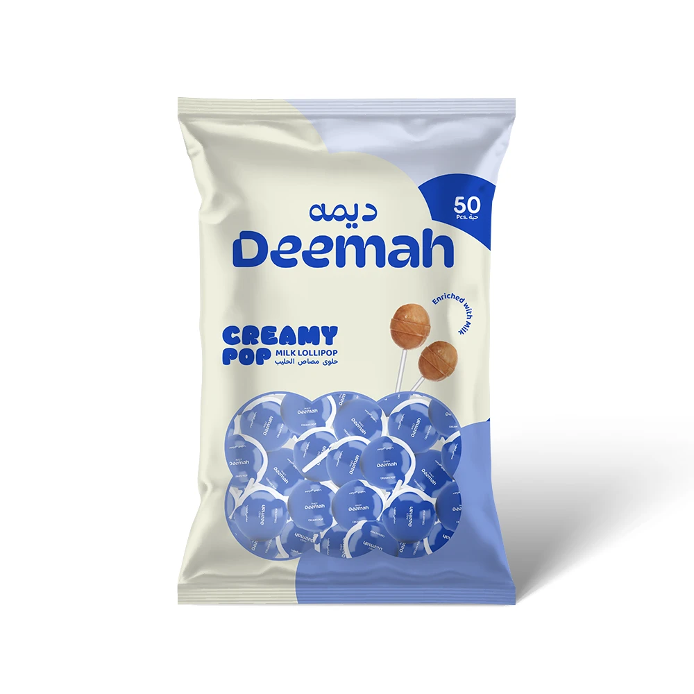 Deemah Lollipop Creamy Pouch 50 pcs 10 gm