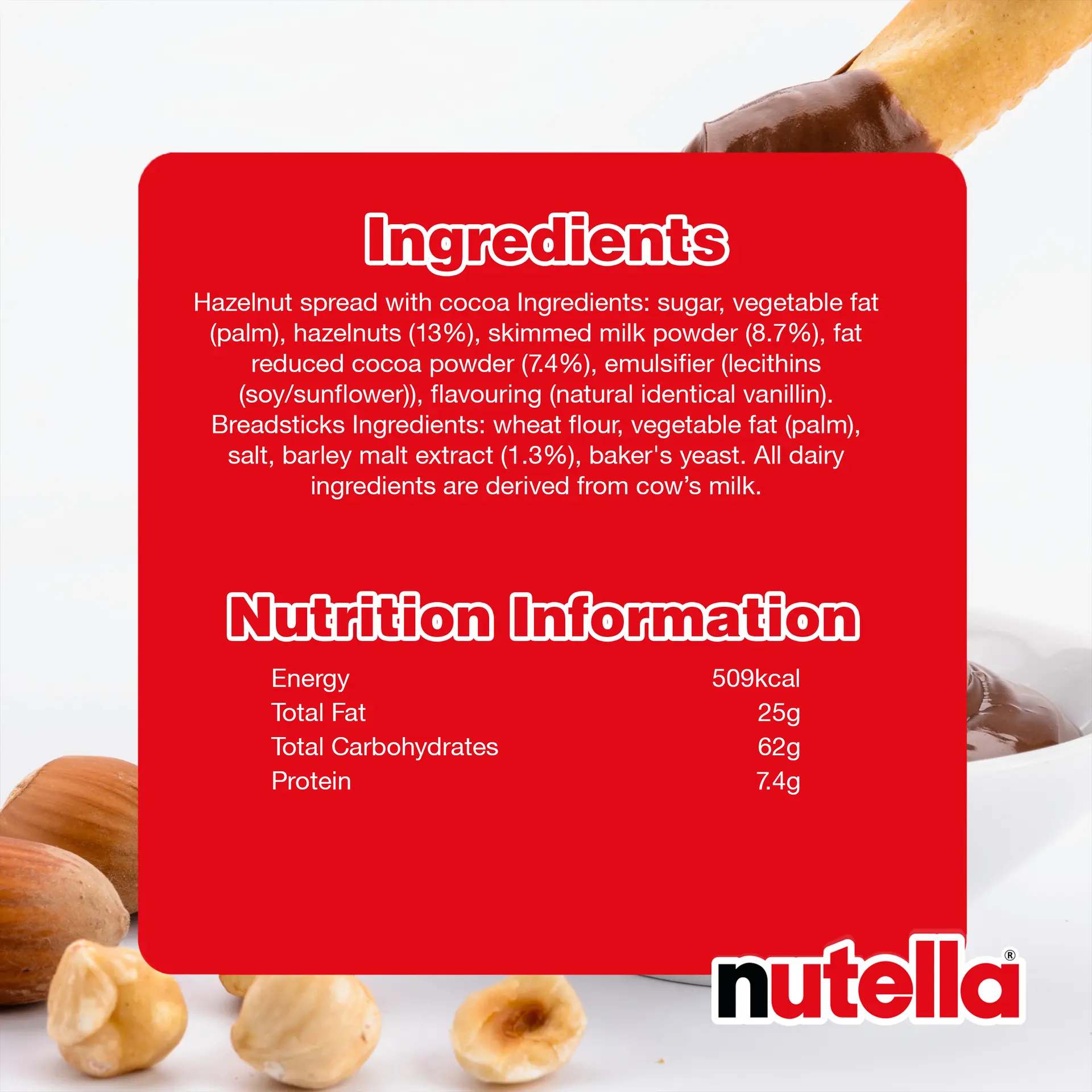 Nutella & GO Chocolate Hazelnut Spread with Breadsticks 52 gm  - view 8