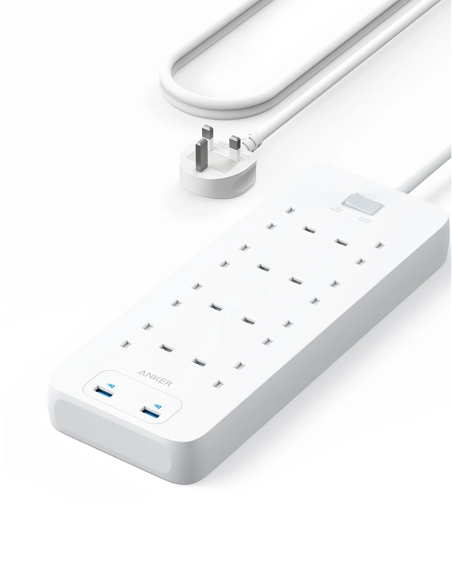 Anker 340 USB Power Strip Power Extension White Color - view 1
