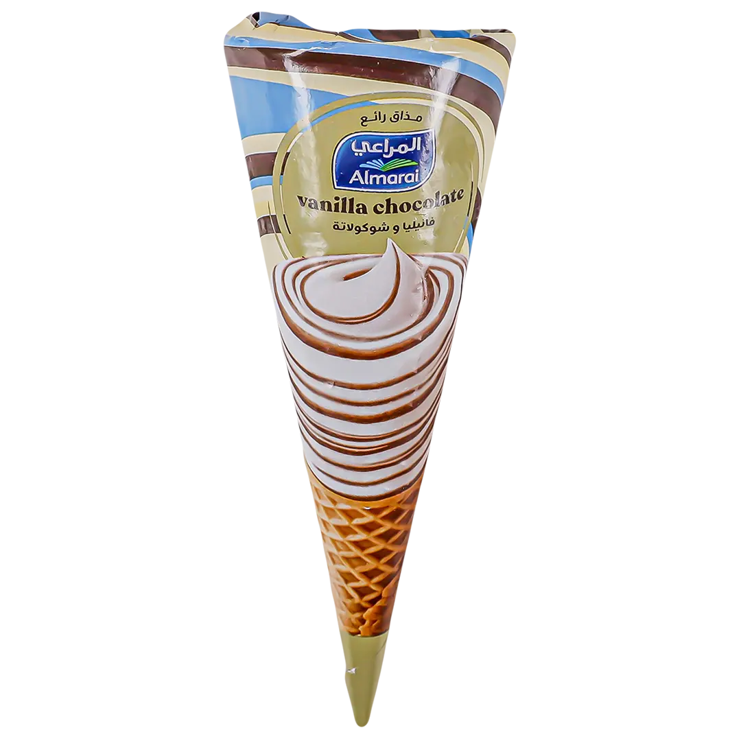 Almarai Ice Cream Cone Vanilla Chocolate 120 ml - view 3