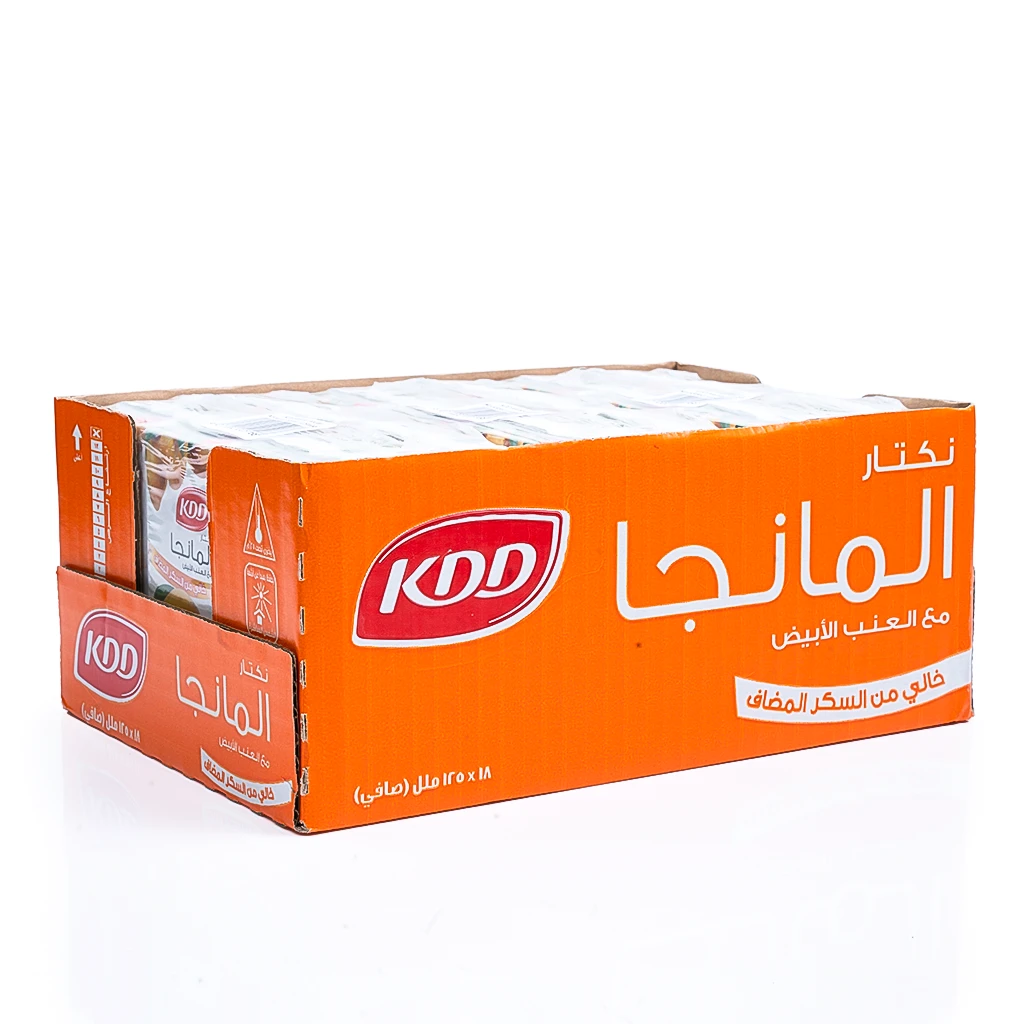 Kdd Nectar Mango and white Grape  no added sugar 18 pcs 125 ml