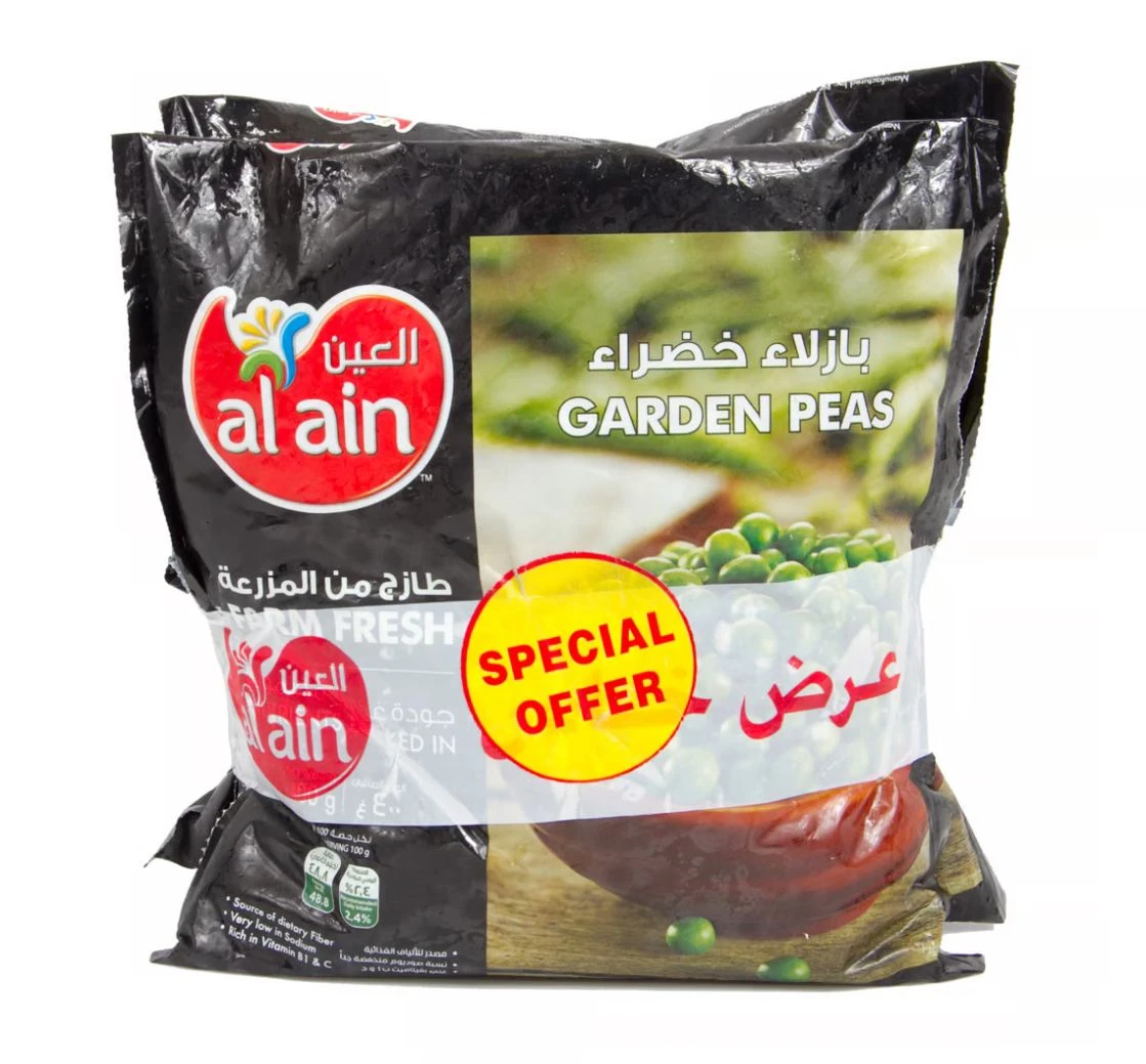 Al Ain Farm Fresh Garden Peas 400GmX2