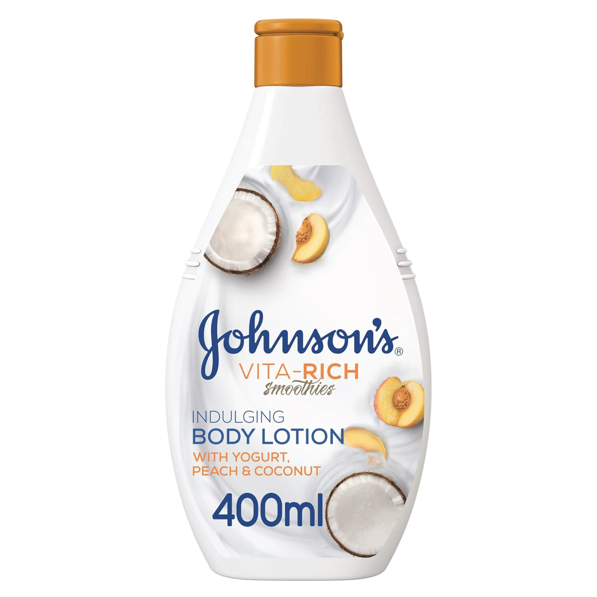Johnson's Body Lotion Vita Rich Smoothies Indulging Yoghurt  Peach & Coconut 400 ml