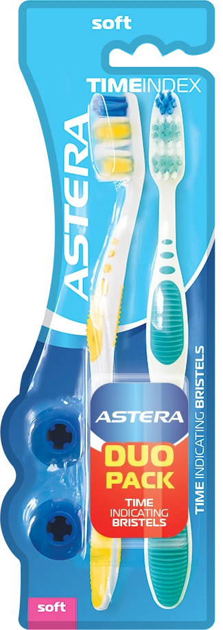  Astera Toothbrush Time Index soft Bristles 2 pcs