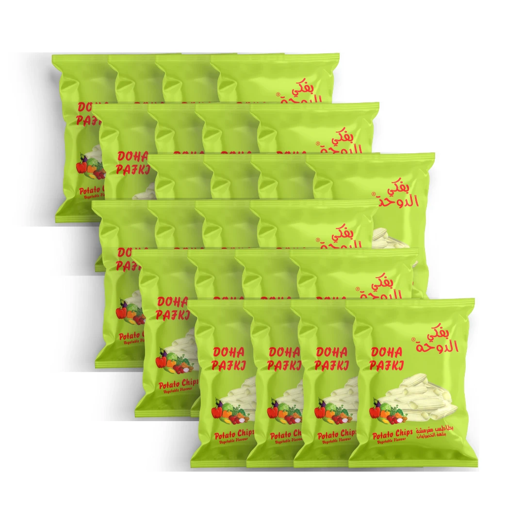 Qatar Pafki Potato Chips Vegetable Flavour 24 Pcs 18 gm