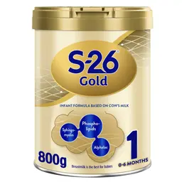 S-26 Gold Milk Stage 1 From 0-6 Months 800 Gm