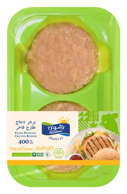 Radwa Premium Fresh Chicken Burger Classic 4 pcs 400 gm