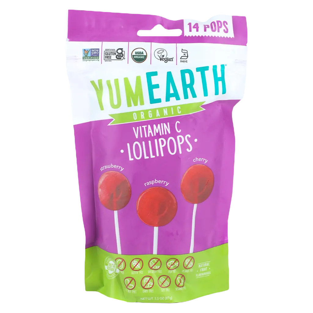 Yum Earth Organic Pops Vitamin C Bag 14 Pcs - view 1