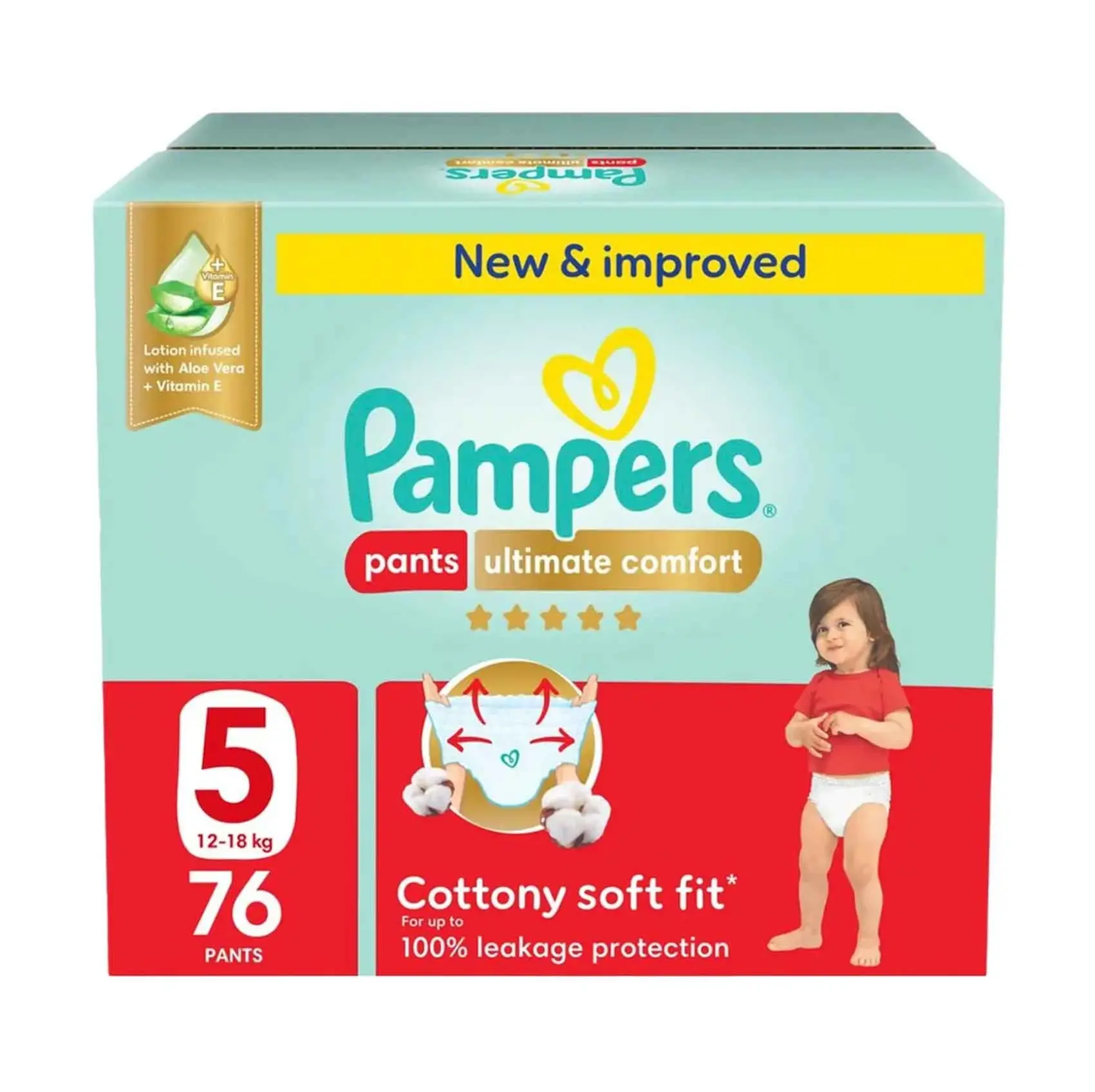 Pampers Ultimate Comfort Size Pants Giant Saving Box S5 76 Pants - view 1