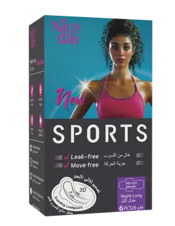 نايس داي حفاضات سبورتس حماية فائقة 360 مم 6 قطع