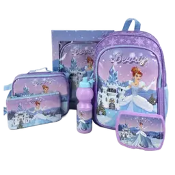 Royal Falcon 5 In 1 Princess 16" Backpack 5 Pcs