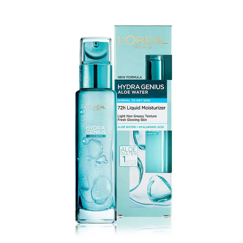 L'Oreal Paris Hydra Genius Aloe Water Liquid Moisturizer For Normal to Combination Skin 70 ml - view 6