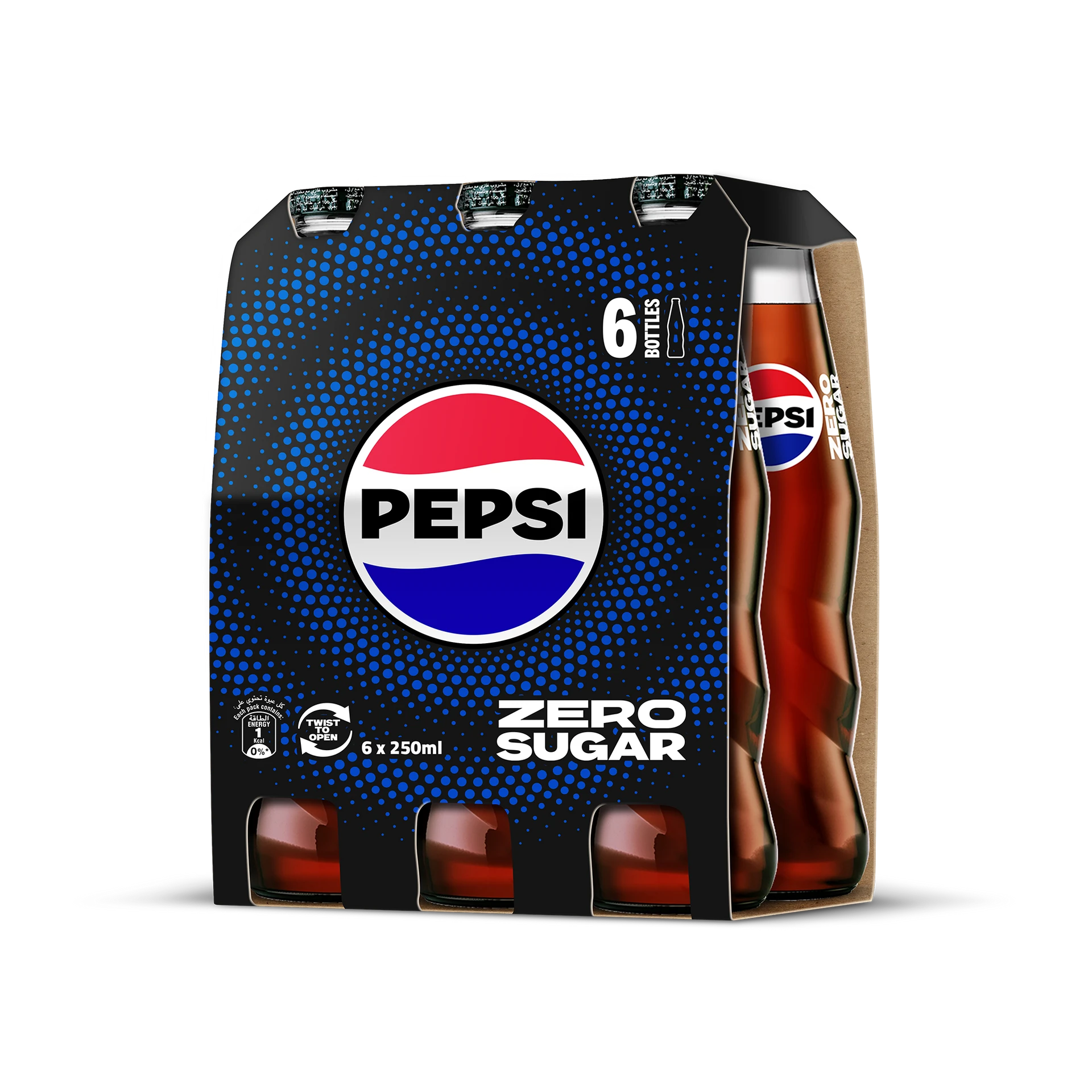 Pepsi Zero Soft Drink Glass 6 pcs 250 ml