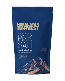 Himalayan Pink Salt Fine Grain Pouch 400 Gm