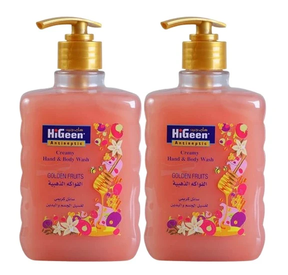 Higeen Creamy Hand & Body Wash Golden Fruits 500MlX2