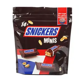 Snickers Minis Chocolate Pouch 14 Pcs 252 Gm