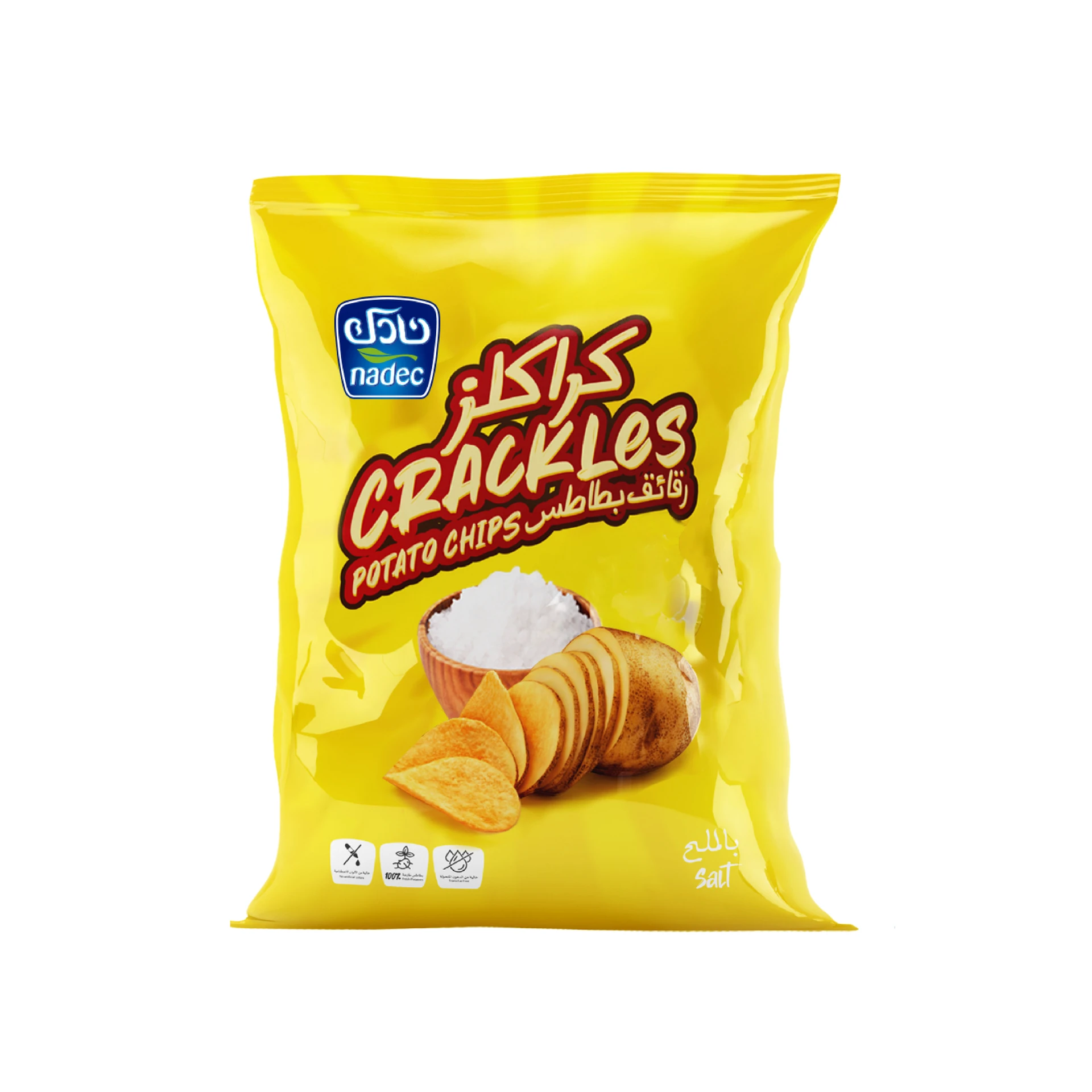 Nadec Crackles Potato Chips Salt Flavour 40 Gm