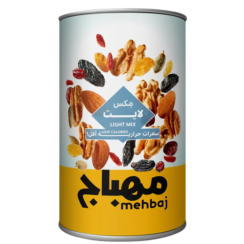 Almehbaj Light Mix Nuts jar 450 gm  - view 1