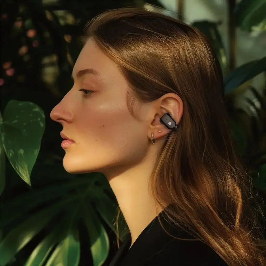 Porodo Soundtec Flexfit Ear Ring Type  Clip-On Wireless Earbuds Black - view 4