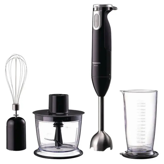 Panasonic Hand Blender 600W 4 Unique Shaped Blades Chopper and Whisk Attachment 0.5 L Bowl Easy and Convenient - view 1