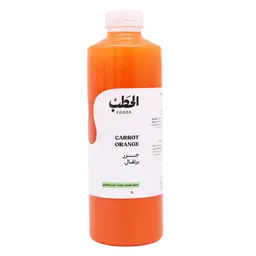 الحطب عصير طازج الجزر و البرتقال 1 لتر
