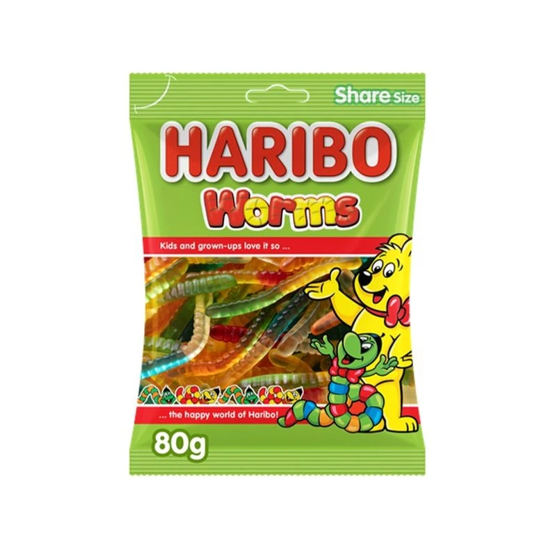 Haribo Worms 80G