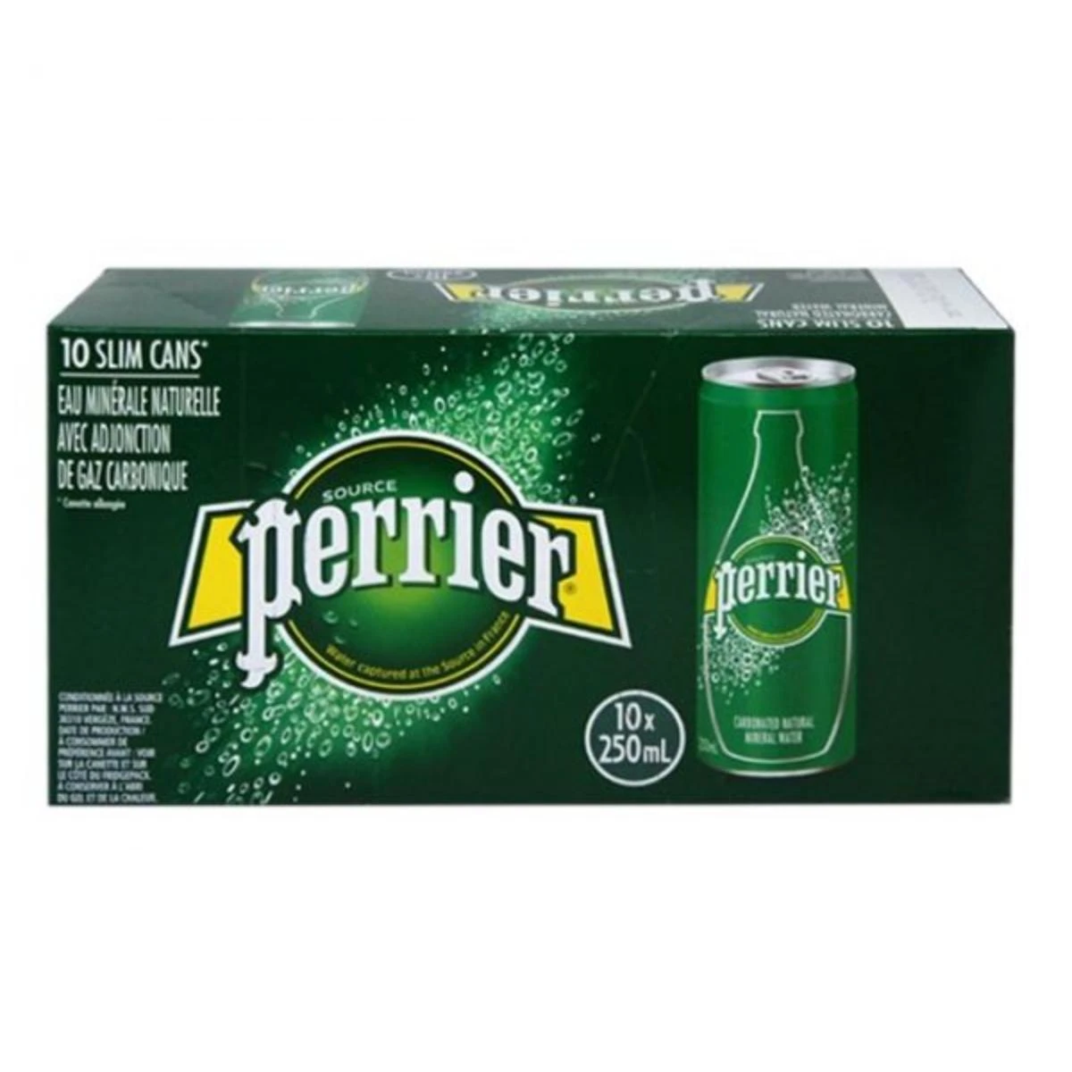 Perrier Water Cans 10 Pcs 250 ml