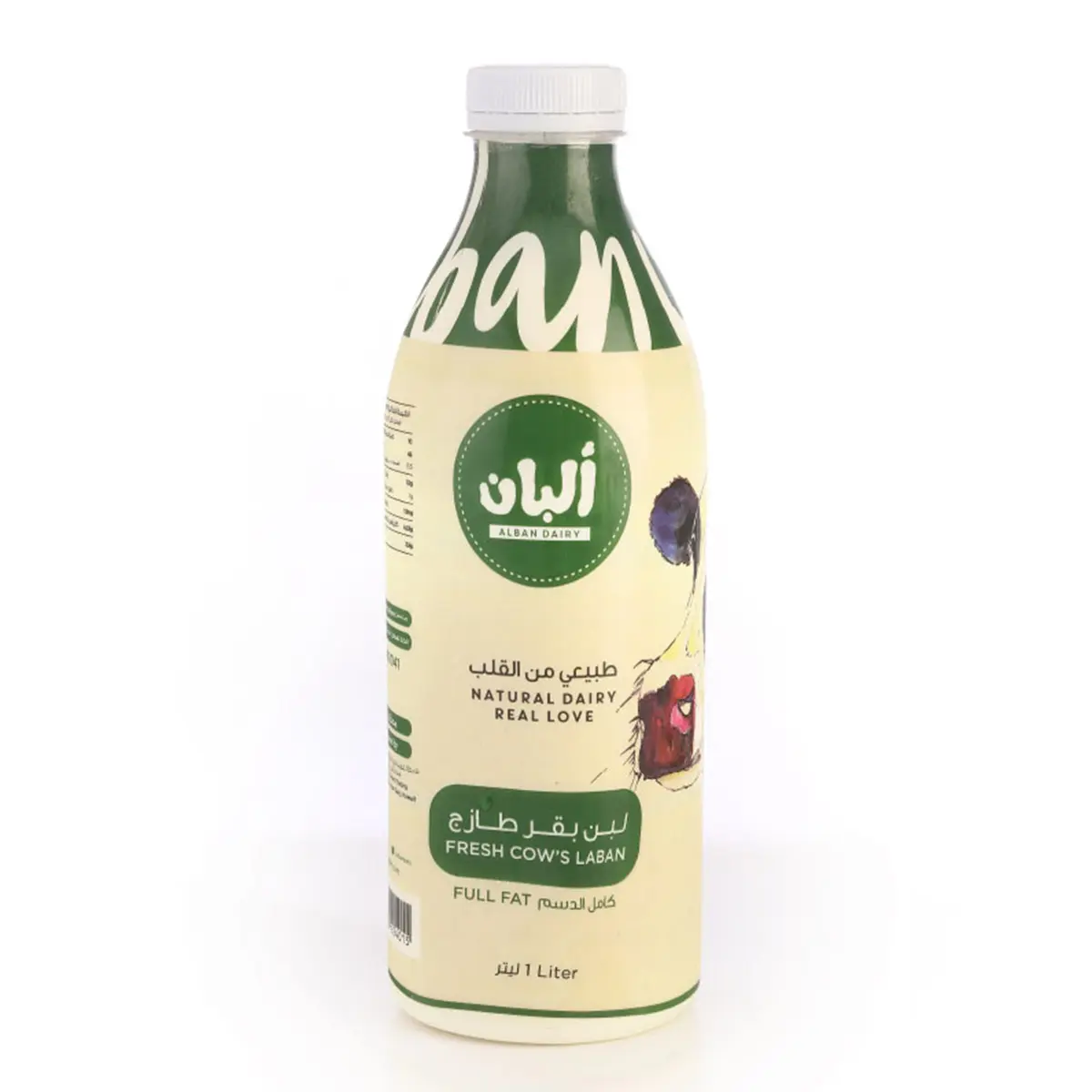 Yasmin Farms Laban Cow Full Fat Plastic Bottle 1L - view 2