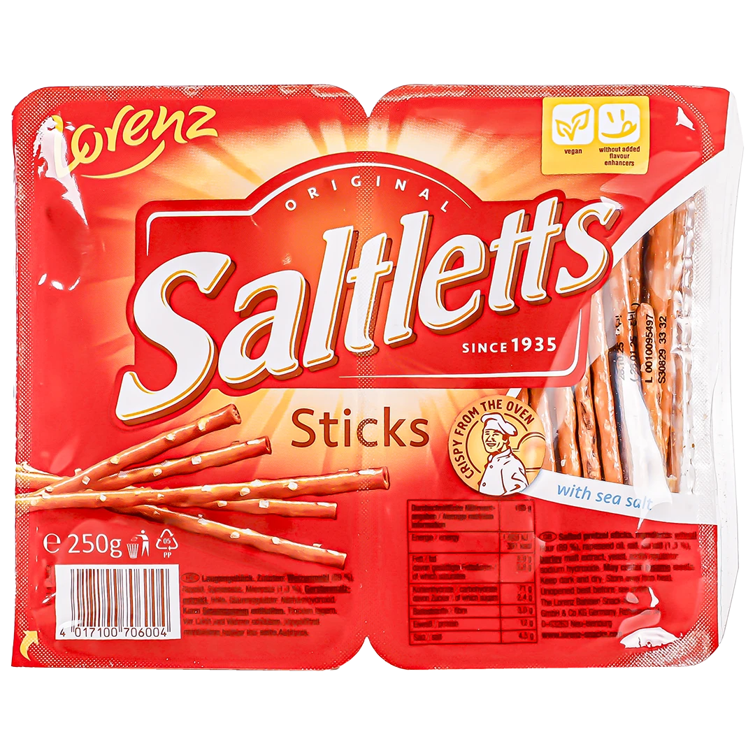 Lorenz Saltletts Sticks Salted 250 gm