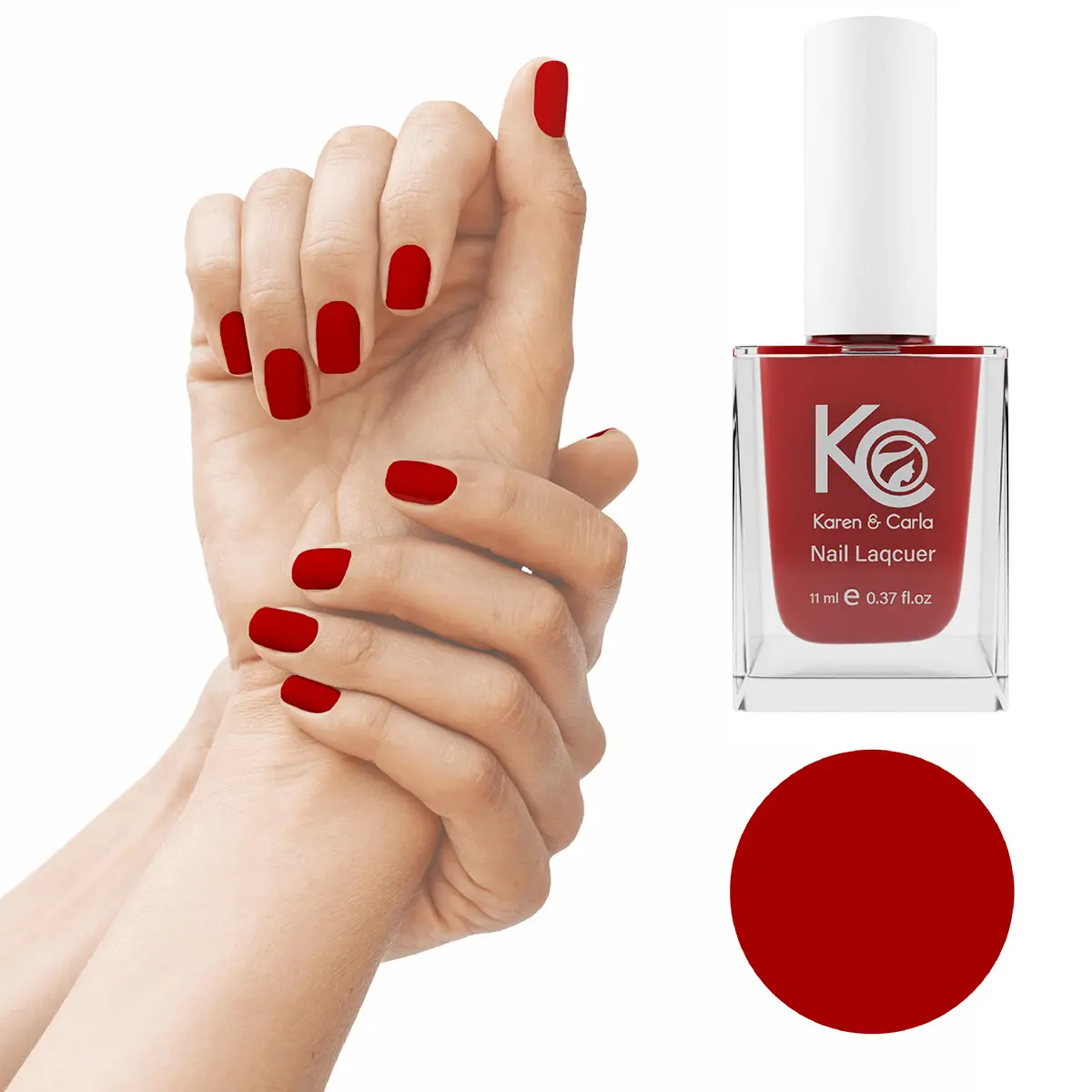 Karen And Carla Nail Lacquer Ruby Red 101 - view 2