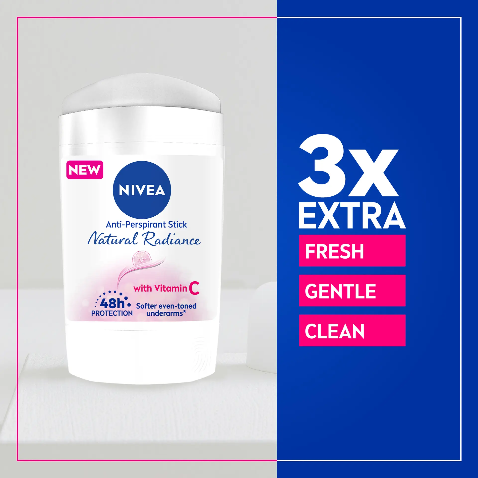 NIVEA Antiperspirant Stick for Women 48h Protection Natural Radiance Vitamin C 50 ml - view 4