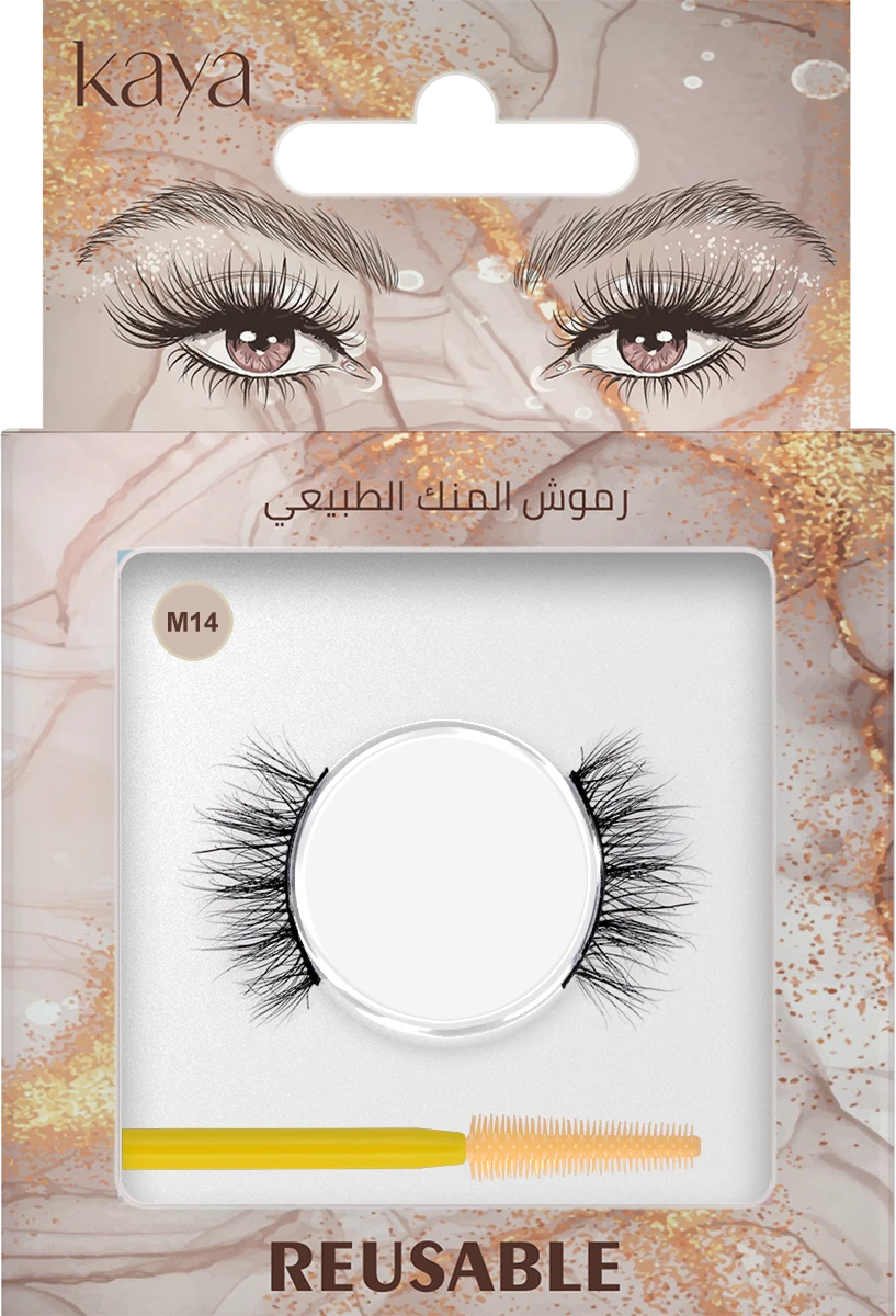 كايا رموش المنك الطبيعية M14
