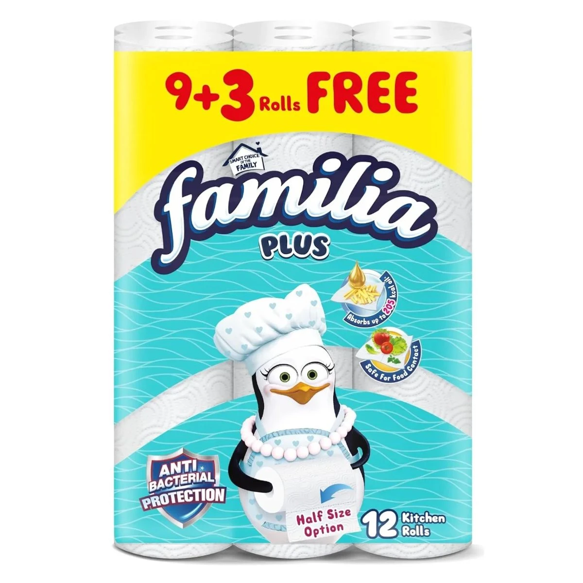 Familia Plus Kitchen Roll 2 Layers 9+3